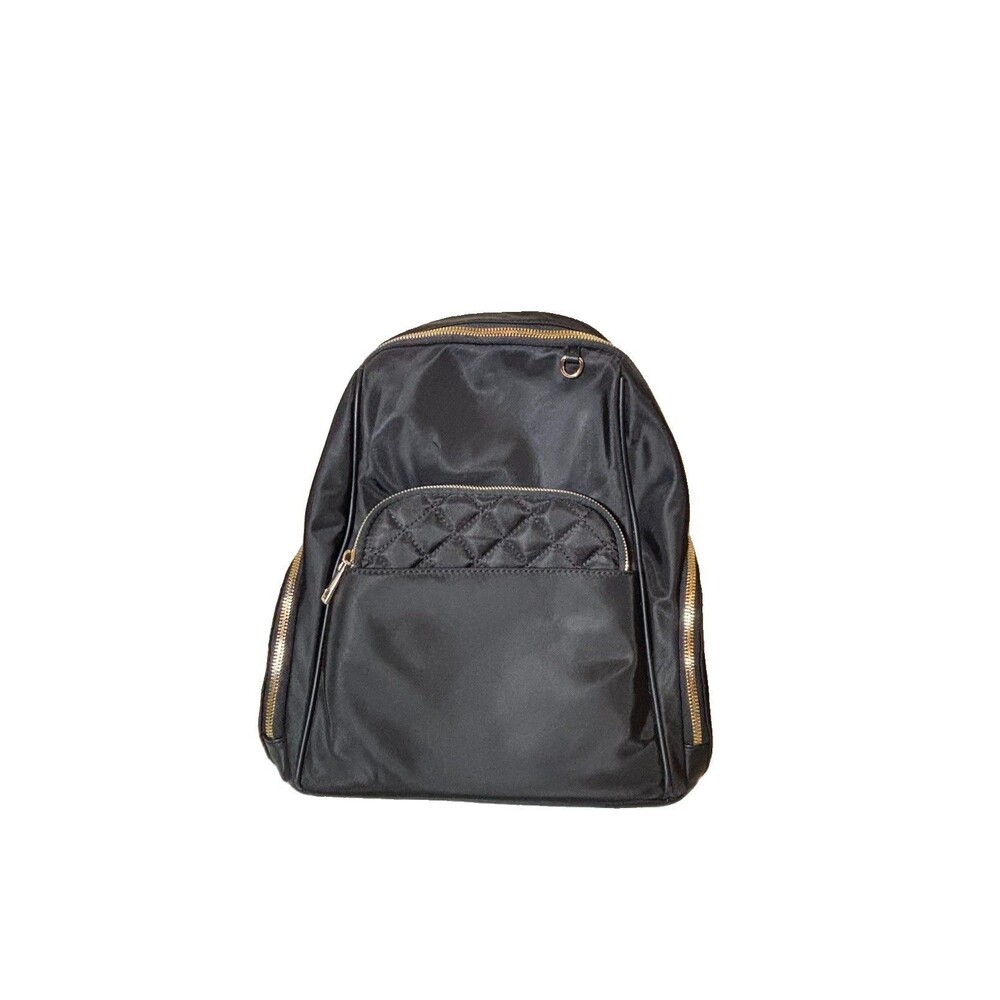 Like Dreams (LD) Black Quilted Mini Backpack
